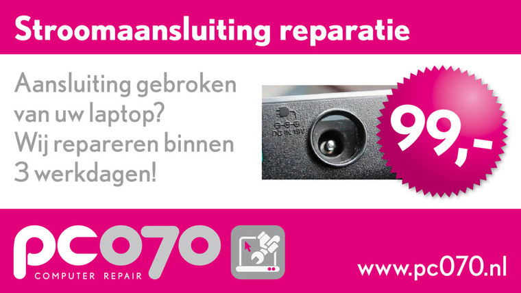 DC Powerjack repair, alle merken laptops 